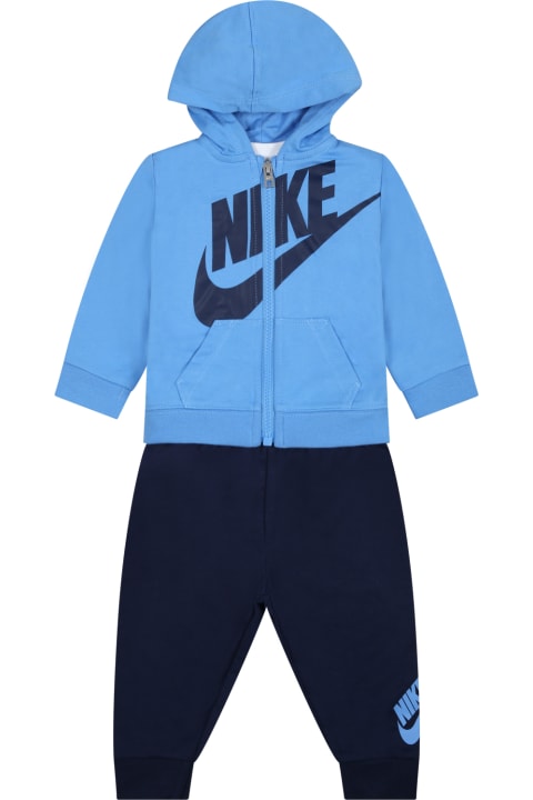Bottoms for Baby Boys Nike Multicolor Tracksuit For Baby Boy With Logo