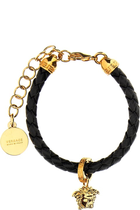 Bracelets for Women Versace Medusa Leather Bracelet
