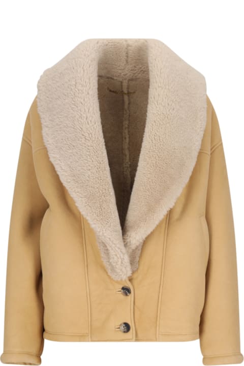 Golden Goose for Women Golden Goose Single-breasted Shearling Jacket