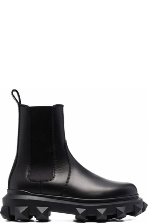 Valentino Garavani Shoes for Men Valentino Garavani Garavani Leather Studs Boots