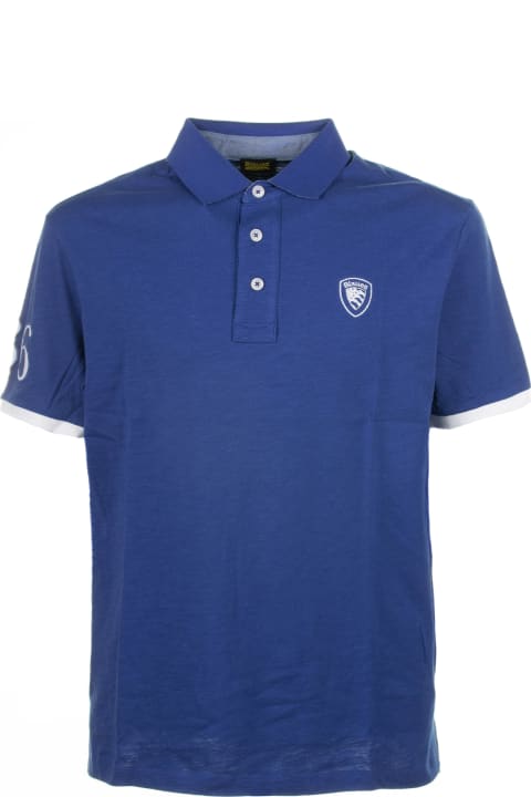 Blauer Topwear for Men Blauer Polo 36 With Short Sleeves In Blue