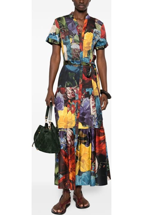 Alice + Olivia for Men Alice + Olivia Printed Midi Dress