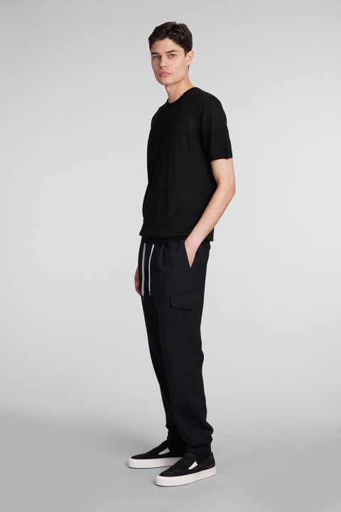 PT Torino سترات صوف وبدل رياضية لـ القسم الرجالي PT Torino Pants In Black Cotton