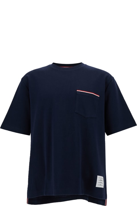 Thom Browne Topwear for Men Thom Browne Oversized S/s Pocket Tee
