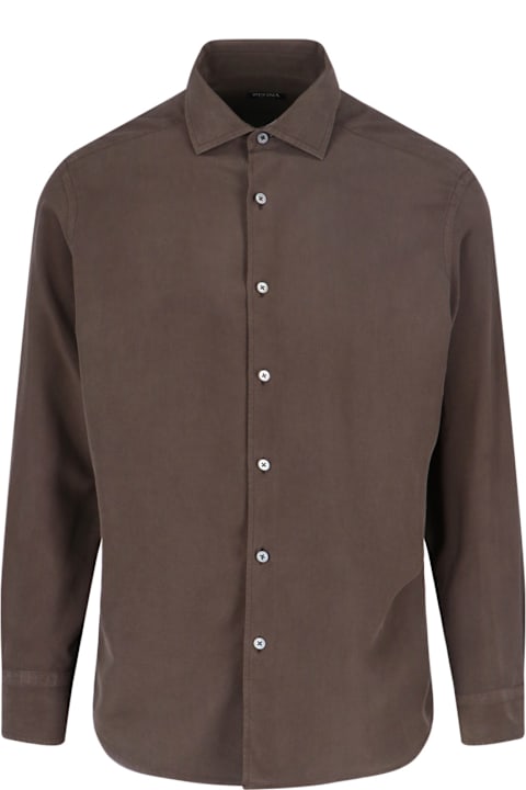 Zegna for Men Zegna Mulberry Silk Shirt