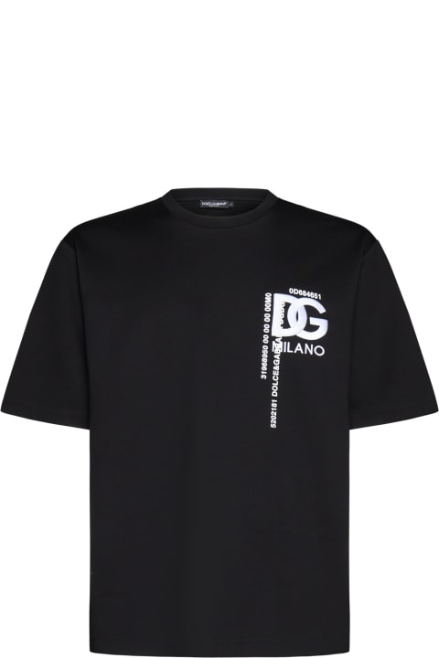 Topwear for Men Dolce & Gabbana T-shirt With Embroidery And Prints