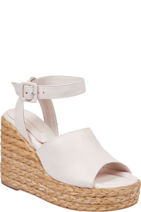 White Clama Sandals