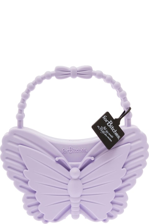 Lilac Butterfly Bag In Tpu For Bitches Woman