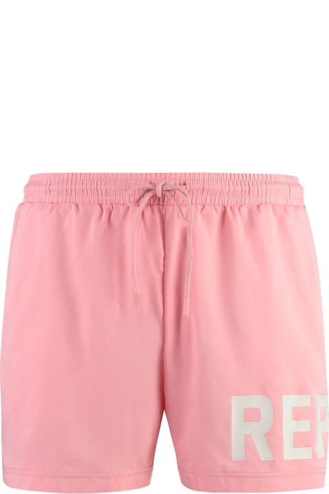 REPRESENT Pants for Women REPRESENT Logo-printed Elastic Waist Swim Shorts