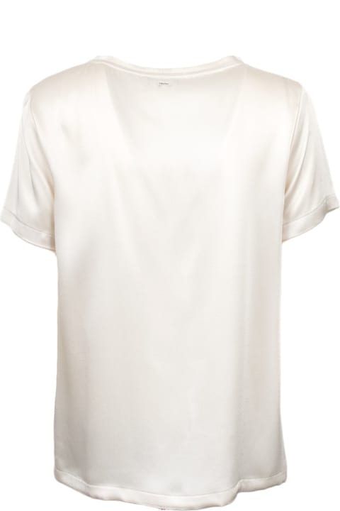 'S Max Mara Topwear for Women 'S Max Mara Rebecca Crewneck Satin T-shirt