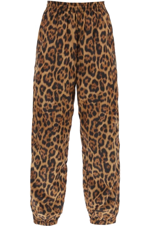 Leopard-print Technical Pants