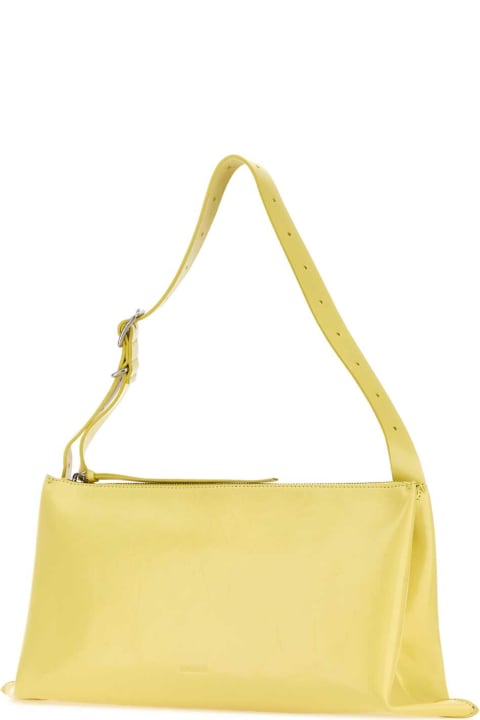ウィメンズ新着アイテム Jil Sander Yellow Leather Shoulder Bag
