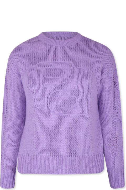 Homeware Pinko Lilac Sweater For Girl With Logo