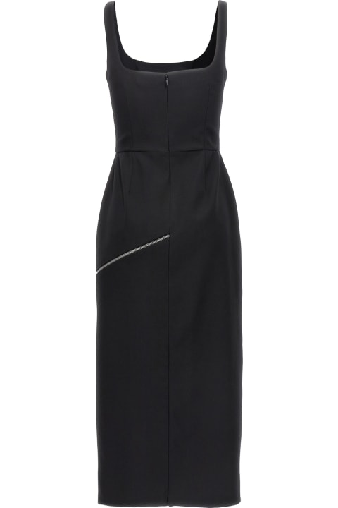 Homeware Alexander McQueen Zip Wool Midi Dress