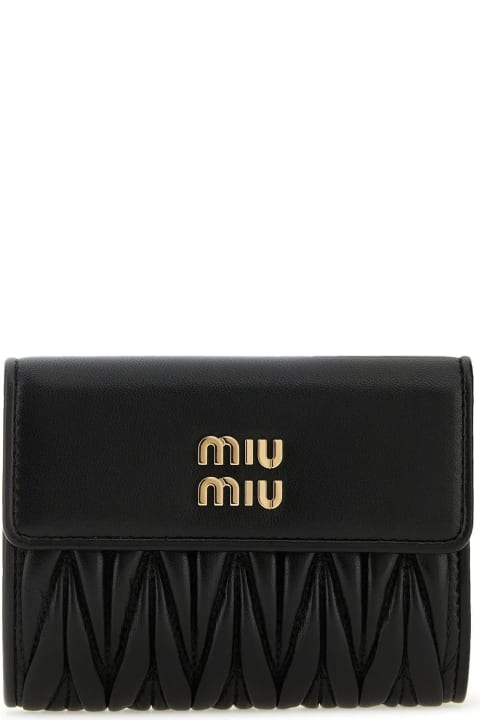 Miu Miu Sale for Women Miu Miu Black Leather Wallet