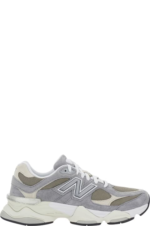 New Balance for Women New Balance '9060' Grey Sneaker With Side Logo And Chunky Sole In Suede Unisex
