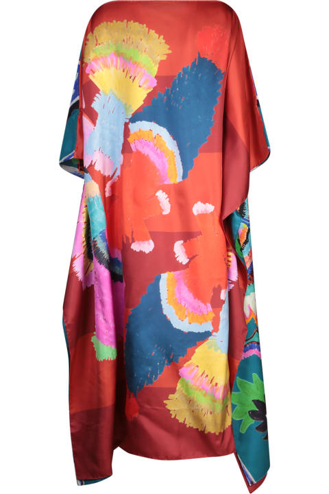 Rianna + Nina Dresses for Women Rianna + Nina Papagalo Zoi Turche Silk Kaftan In Multicolor