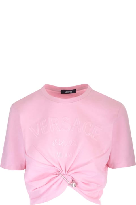 Topwear for Women Versace Safety Pin Detail T-shirt