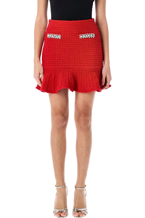 Homeware self-portrait Textured Knit Mini Skirt