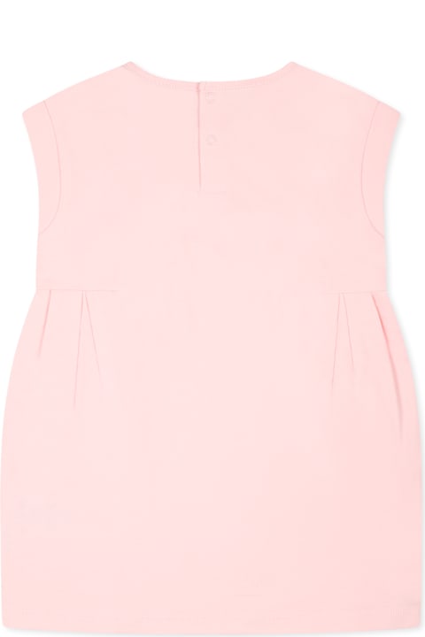 Karl Lagerfeld Kids Clothing for Baby Boys Karl Lagerfeld Kids Pink Dress For Baby Girl With Choupette
