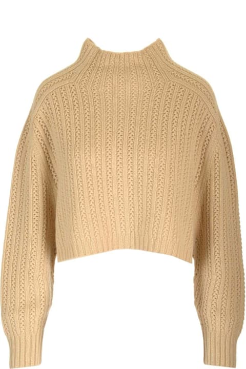 Sweaters for Women Max Mara Hodeida High Neck Cropped Cardigan