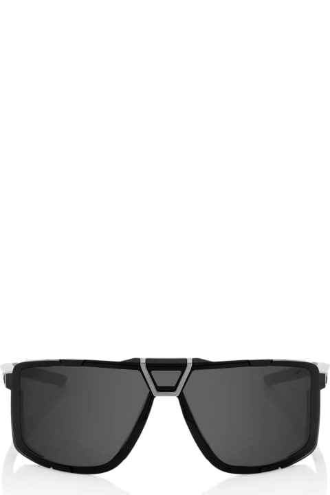 100% نظارات لـ القسم الرجالي 100% Eastcraft - Matte Black / Smoke Lens Sunglasses