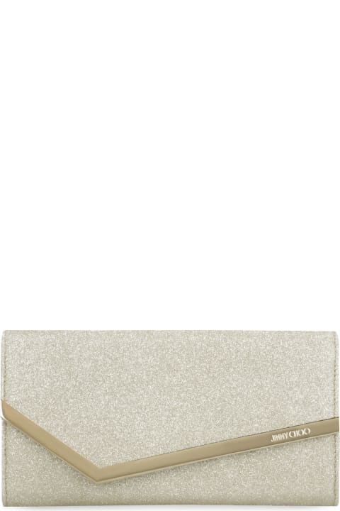 Jimmy Choo Clutches for Women Jimmy Choo Emmie Glitter Clutch