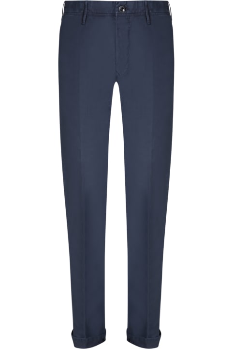 Incotex Clothing for Men Incotex Cotton Dark Blue Trousers