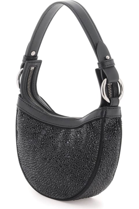 Versace Totes for Women Versace Mini Hobo Bag With Crystals