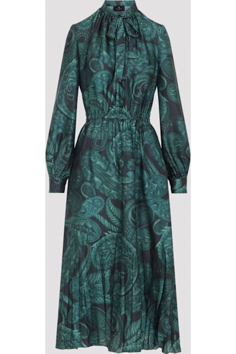 Etro Midi Ruched Dress