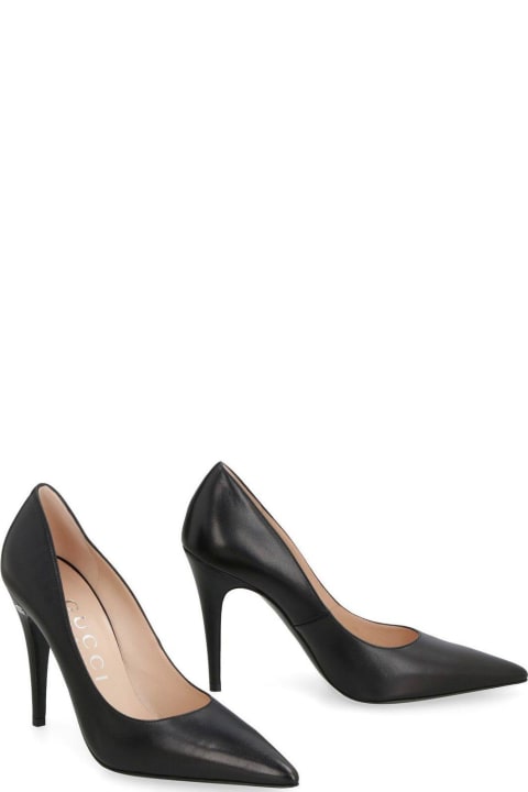 Fashion for Women Gucci Logo Detailed Pointed-toe Pumps