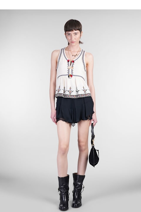 Fashion for Women Marant Étoile Kourtney Topwear In Beige Viscose