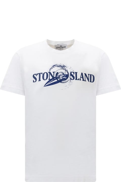 Fashion for Kids Stone Island T-shirt With Logo