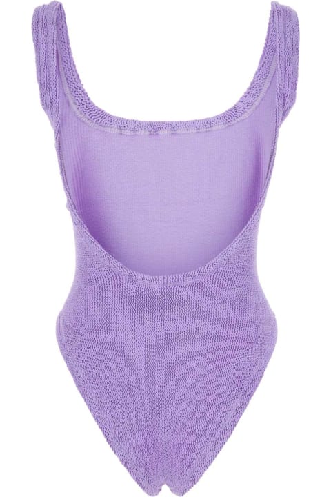 Swimwear for Women Hunza G Lilac Stretch Nylon Swimsuit