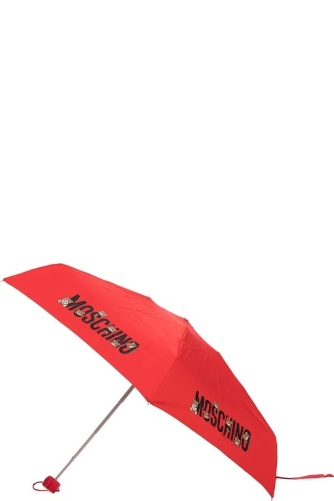 Moschino Umbrellas for Women Moschino Bear Logo Box Supermini Umbrella