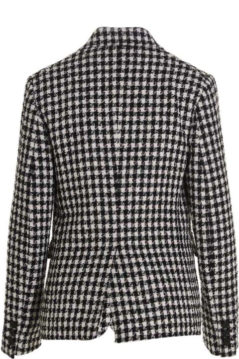 Coats & Jackets for Women Versace Tweed Wool Blazer Jacket