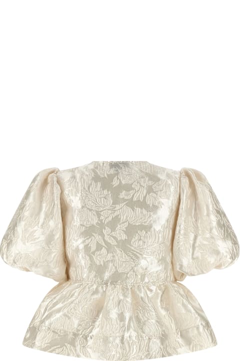 Homeware Ganni 'satin Peplum' Blouse
