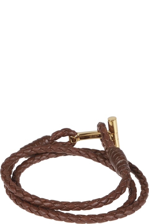 Jewelry Sale for Men Tom Ford T Wrap Woven Bracelet