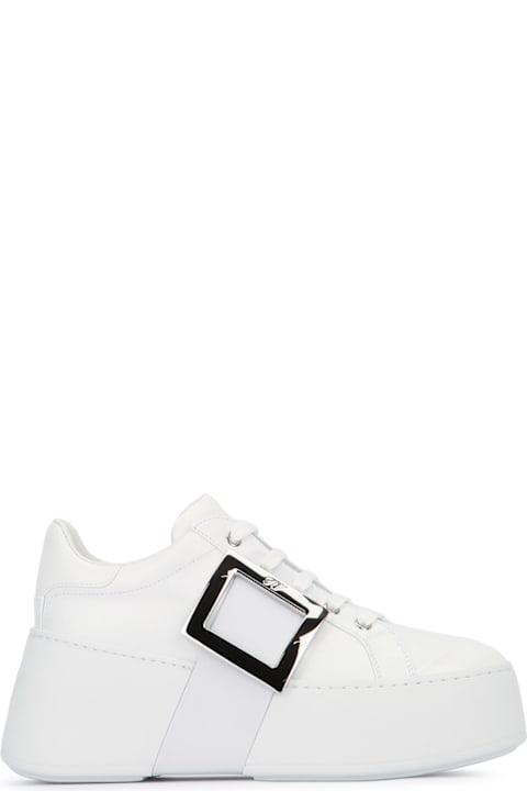 Roger Vivier Viv Skate High Abs Met Sneakers