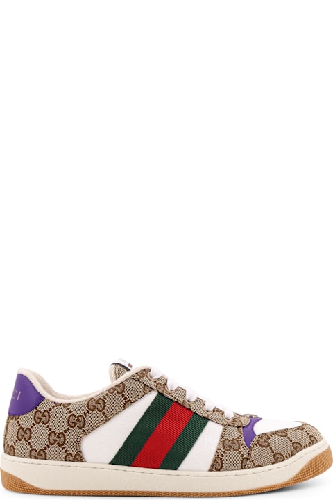 Shoes for Men Gucci Screener Gg Original Fabric Sneakers