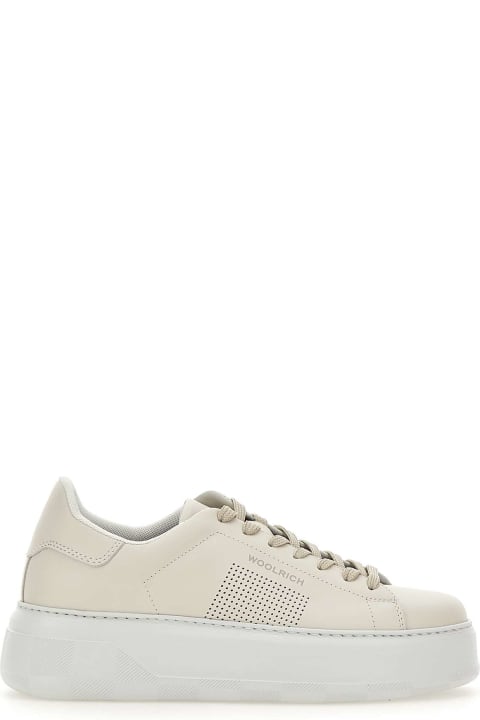 Shoes for Women Woolrich 'chunky Court' Leather Sneakers