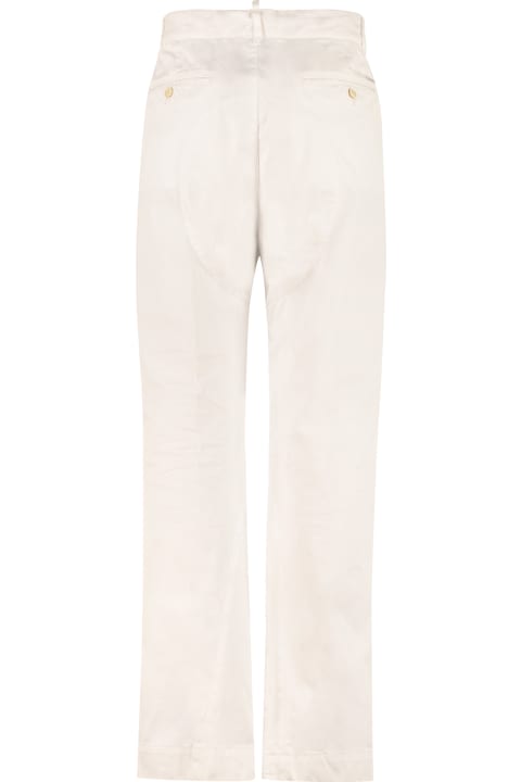 Sale for Men Dsquared2 High-rise Cotton Trousers