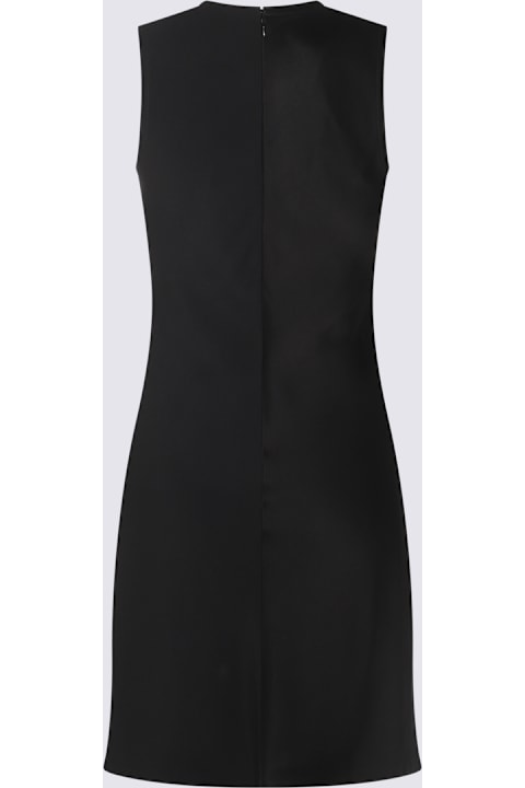 Ami Alexandre Mattiussi لـ Women Ami Alexandre Mattiussi Black Silk Mini Dress