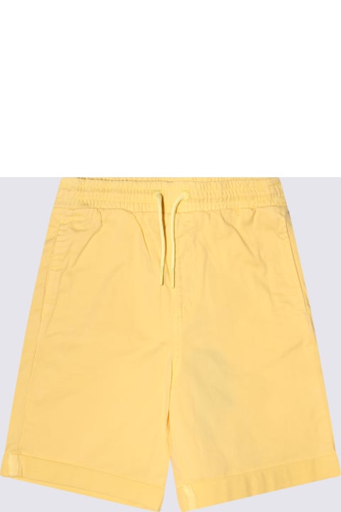 Kenzo Bottoms for Boys Kenzo Yellow Cotton Shorts