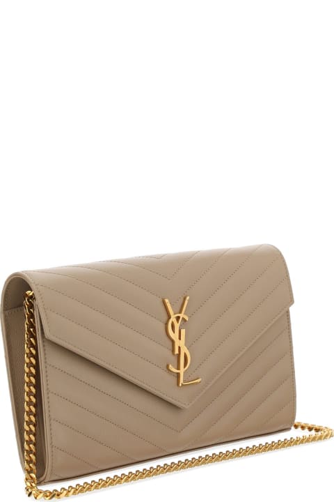 Saint Laurent إكسسوارات لـ السيدات Saint Laurent Monogram Chain Wallet