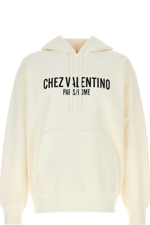 Valentino Garavani Fleeces & Tracksuits for Men Valentino Garavani Ivory Cotton Sweatshirt