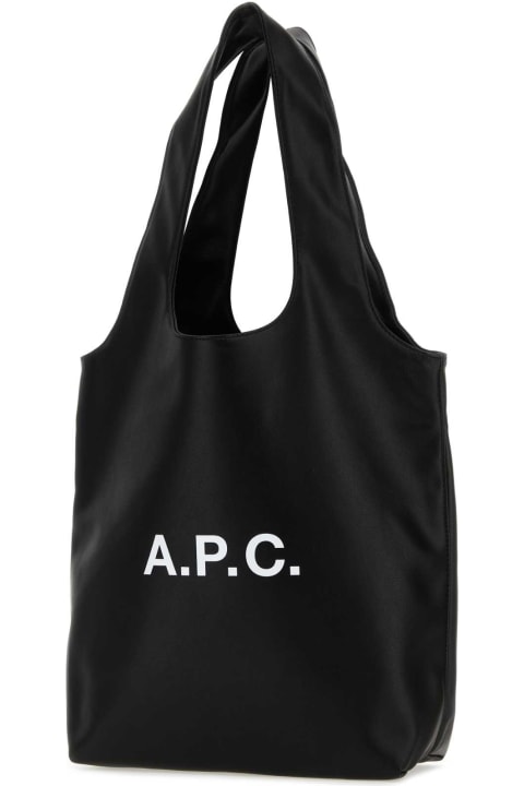 Homeware A.P.C. Black Synthetic Leather Shopping Bag