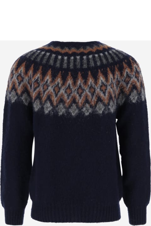 Wool Sweater With Geometric Pattern