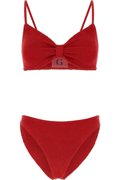 Homeware Hunza G Red Stretch Nylon Alicia Bikini
