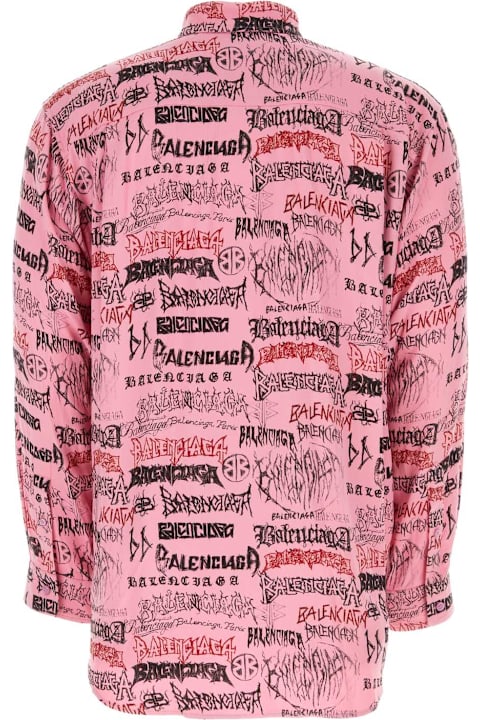 Sale for Men Balenciaga Printed Viscose Oversize Shirt